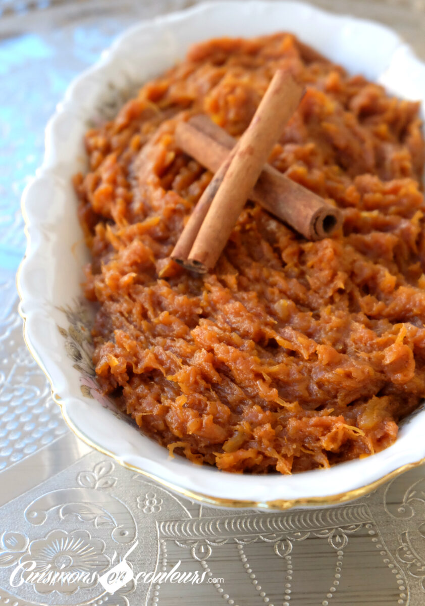 Gar3a M3asla, citrouille confite à la marocaine
