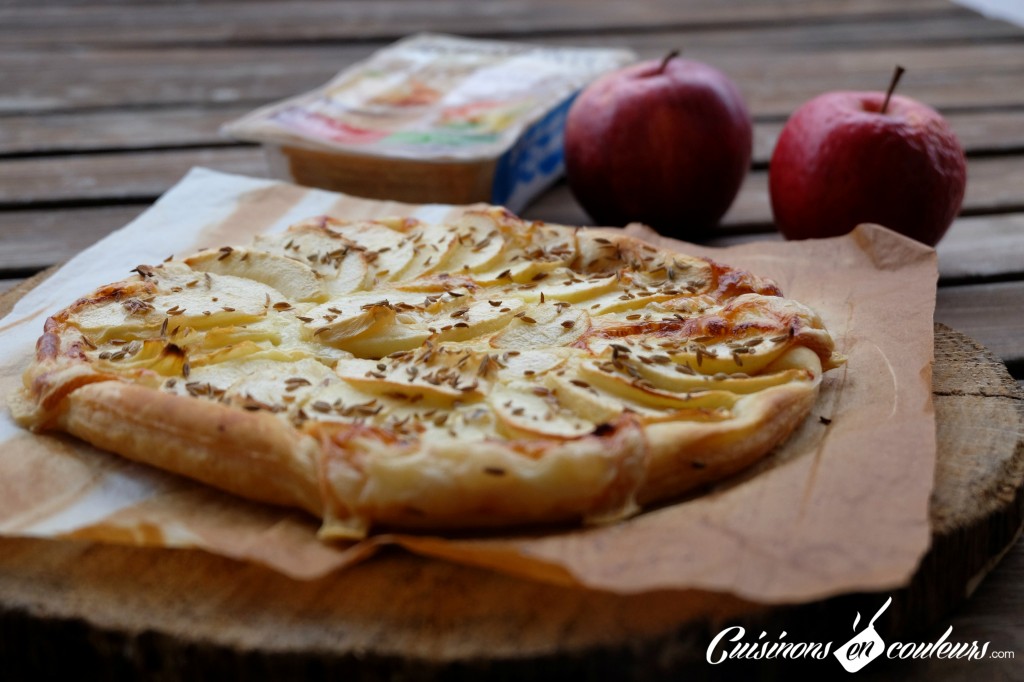 Raclette-et-pommes1-1024x682 - Tarte fine aux pommes et à la Raclette