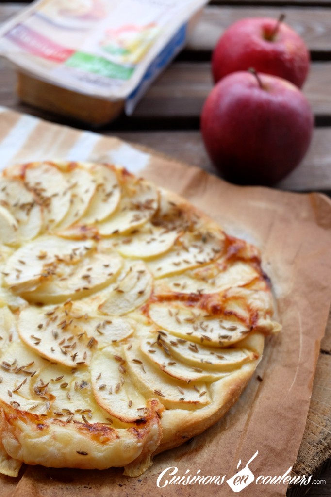 Tarte fine pommes raclette