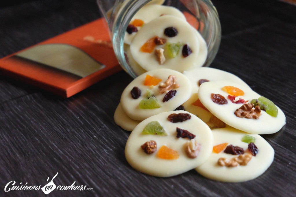mendiants chocolat blanc