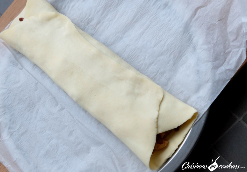 Strudel aux pommes - Pliage