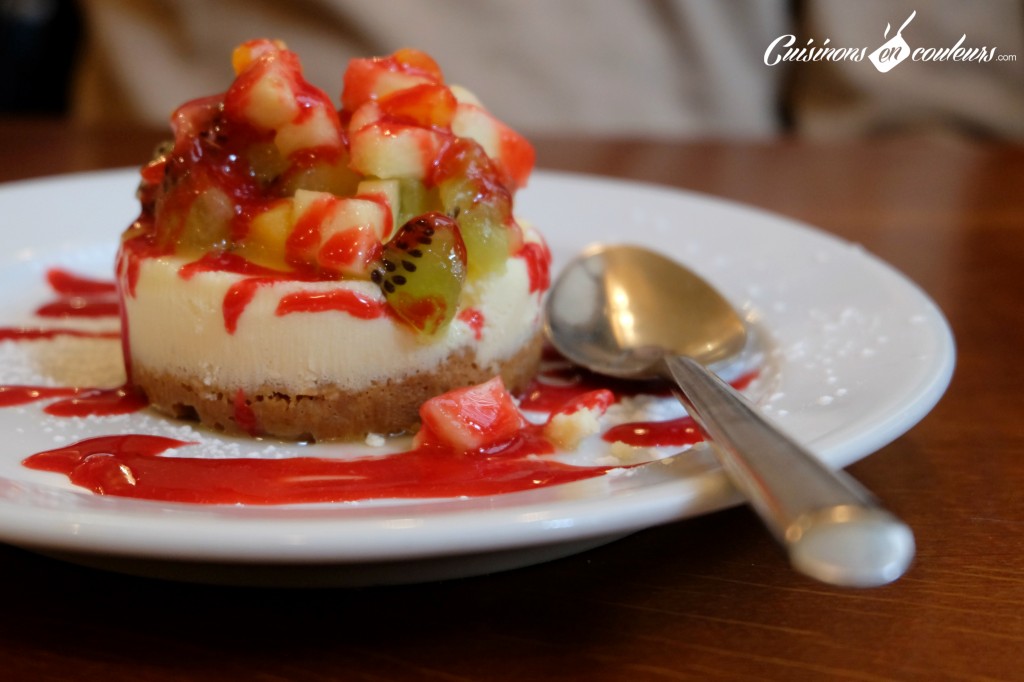 bistro valois cheesecake aux fruits