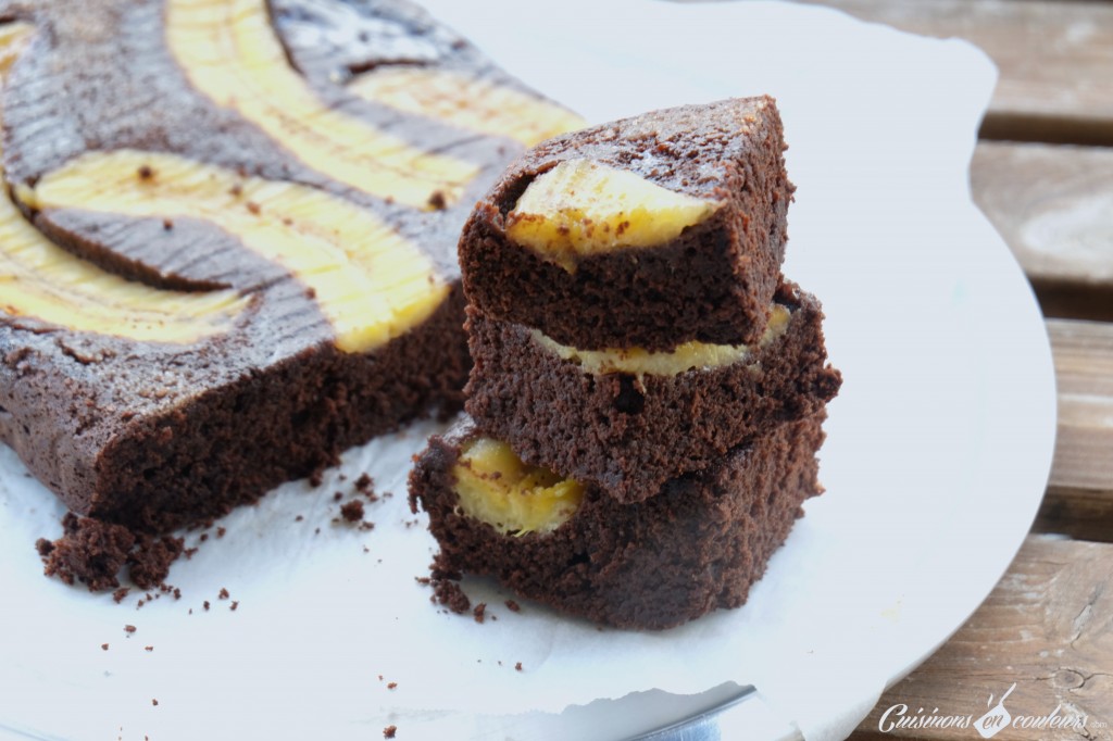 choco-banane-cake-1024x682 - Banana Upside-Down cake