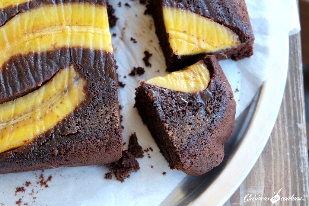 uspide-down-chocolate-cake-1024x682 - Banana Upside-Down cake