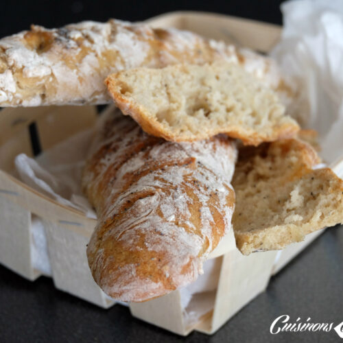 Baguettes sans p&eacute;trissage