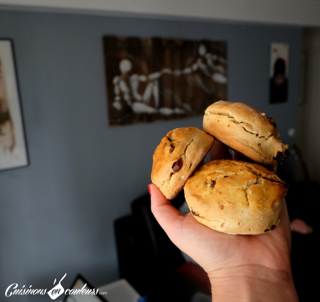 Scones aux raisins