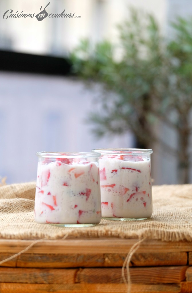 Yaourt et fraises