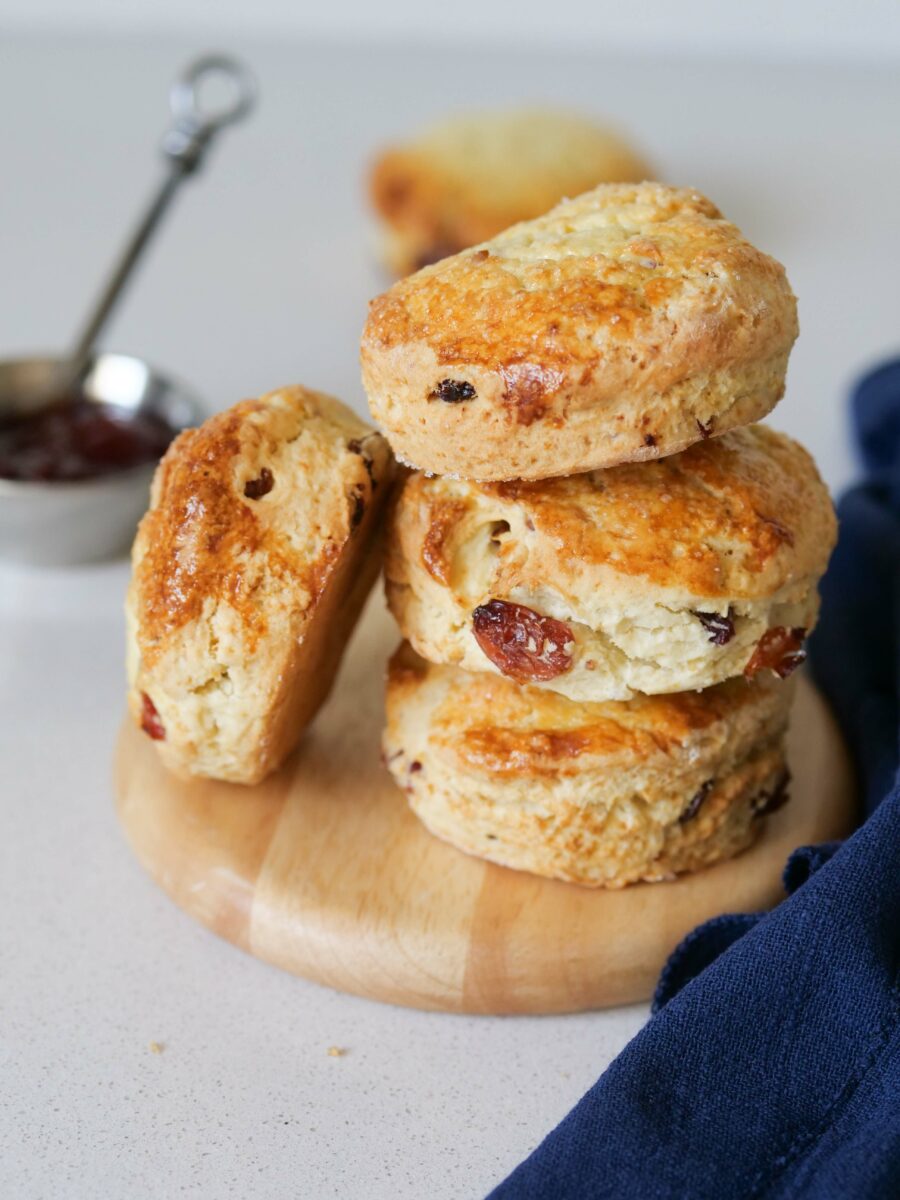 Scones aux raisins secs