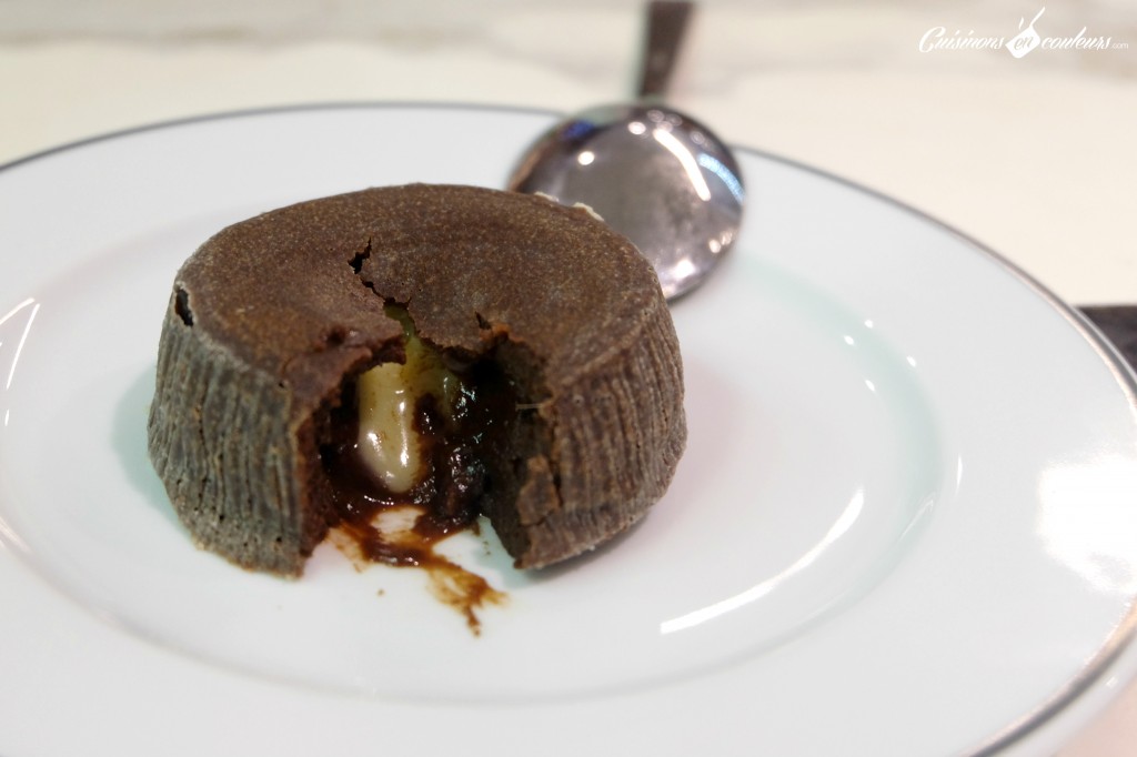 Moelleux au chocolat au chocolat blanc