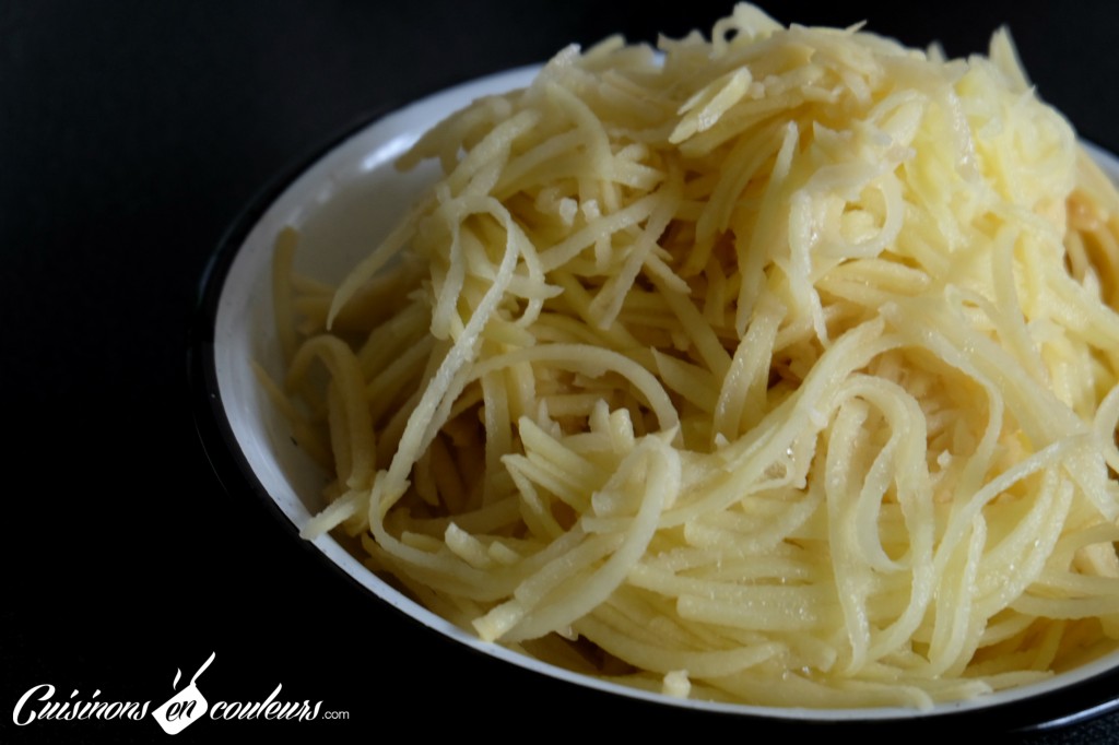 Pommes de terre rapees