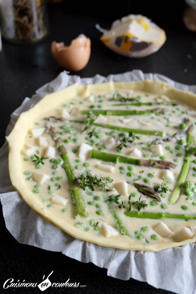 Quiche Green Asperges et petits pois