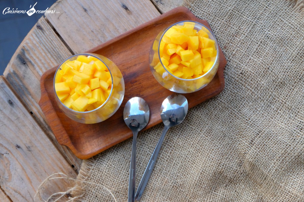 Verrines a la mangue et au citron vert