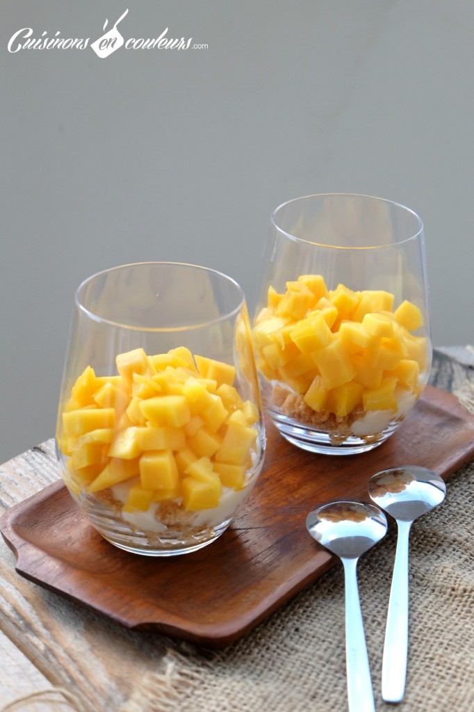 Verrines express a la mangue