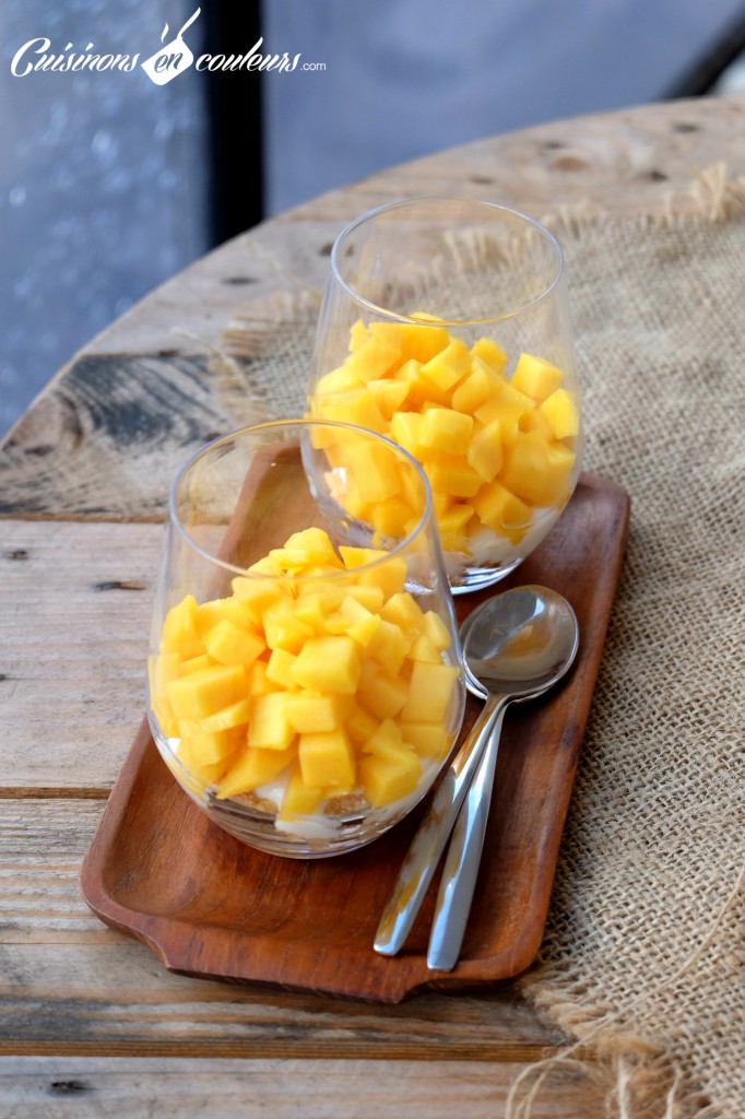 Verrines express a la mangue et au citron vert