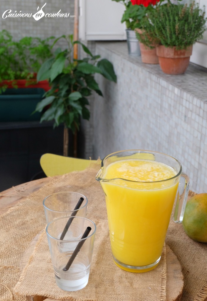 Agua-de-Mango-Cuisinons-En-Couleurs-703x1024 - Agua de mango, un jus à la mangue venu tout droit du Mexique
