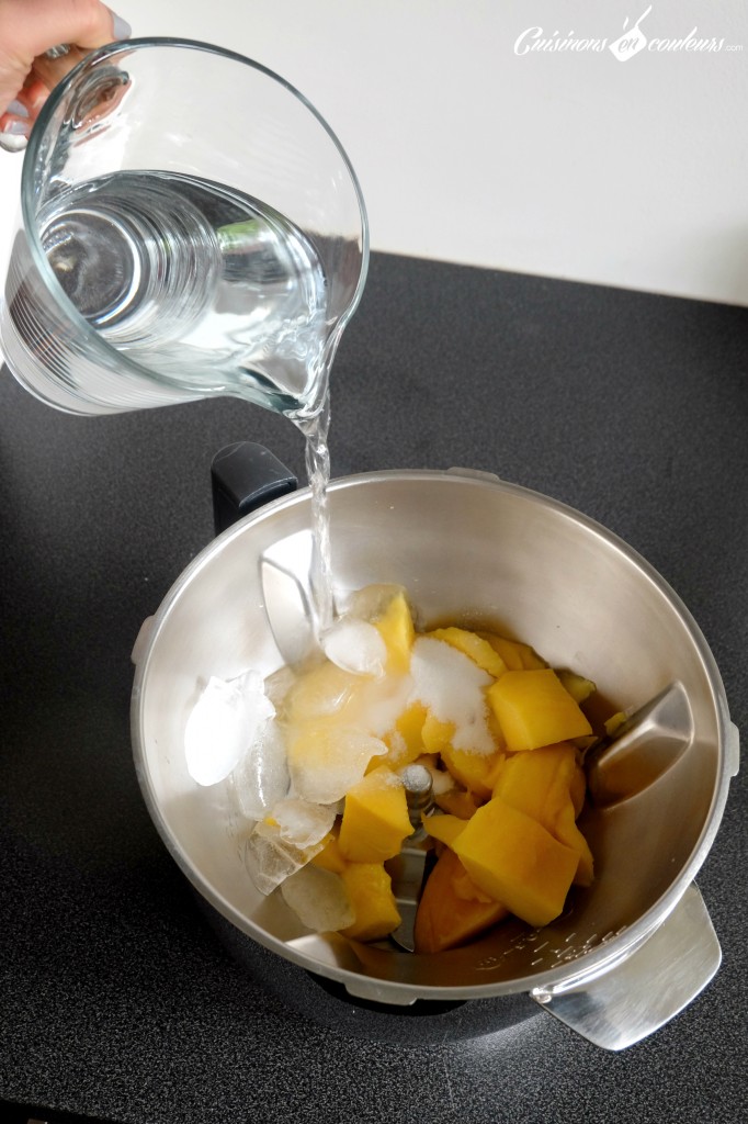 Agua de mango - Preparation