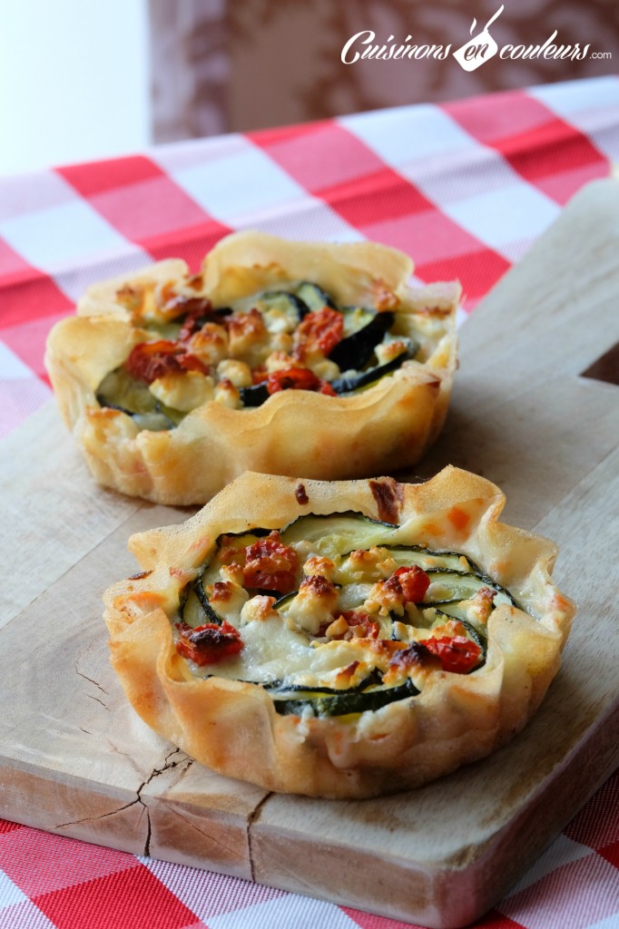 Cuisinons En Couleurs - Tartelettes courgette feta