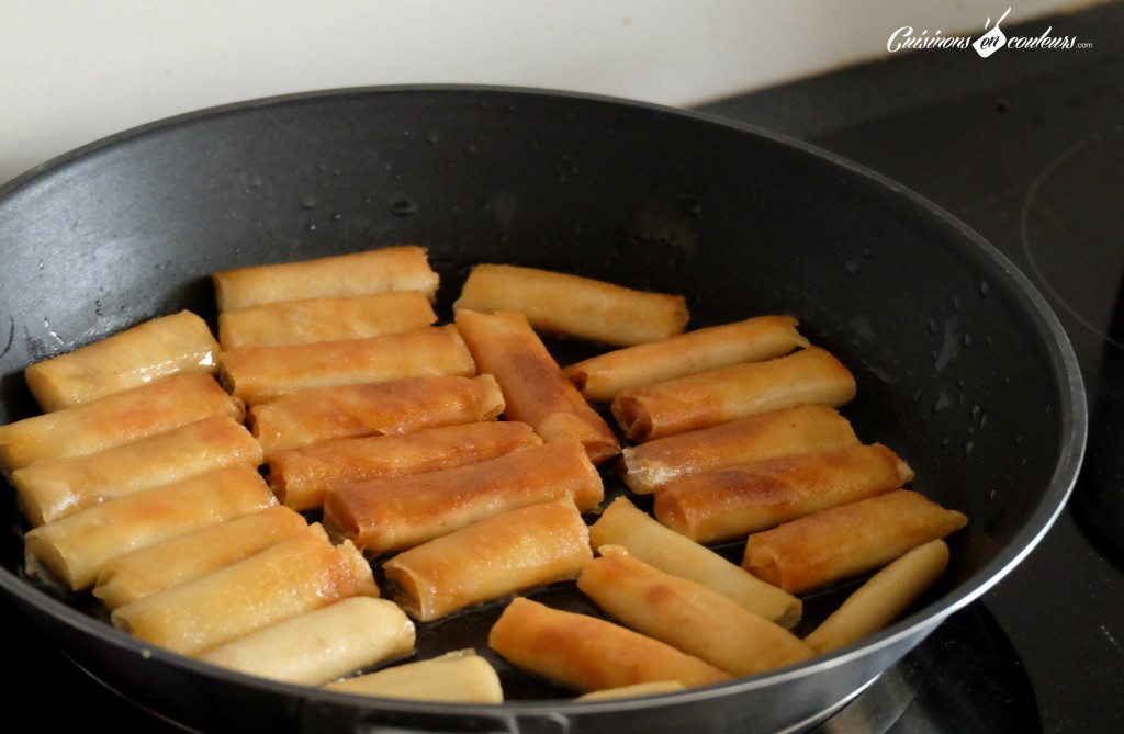 Cuisson des briouates aux amandes