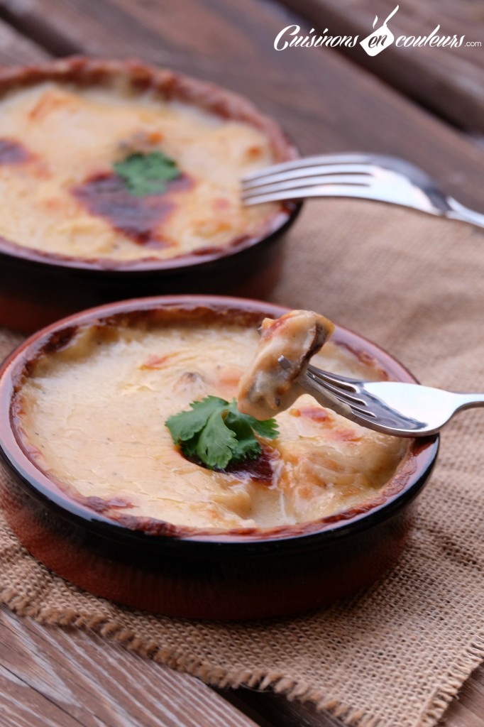 Gratin fruits de mer et bechamel