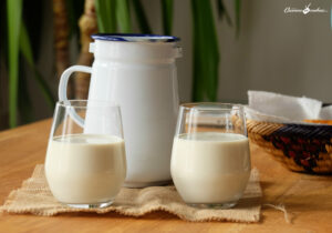 Jus d’avocat au lait et à l’eau de fleur d’oranger