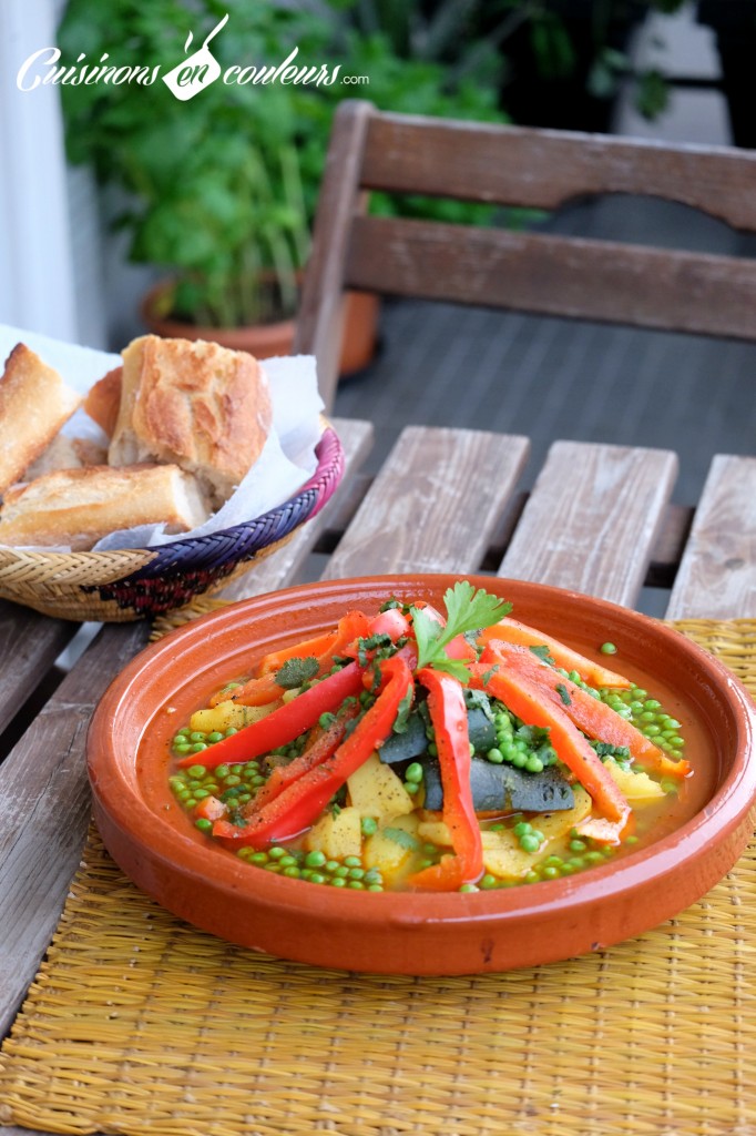 Tajine legumes et veau