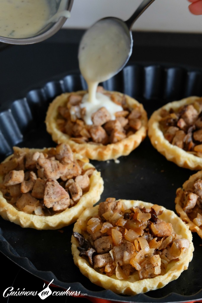 Tartelettes a la viande et a la bechamel