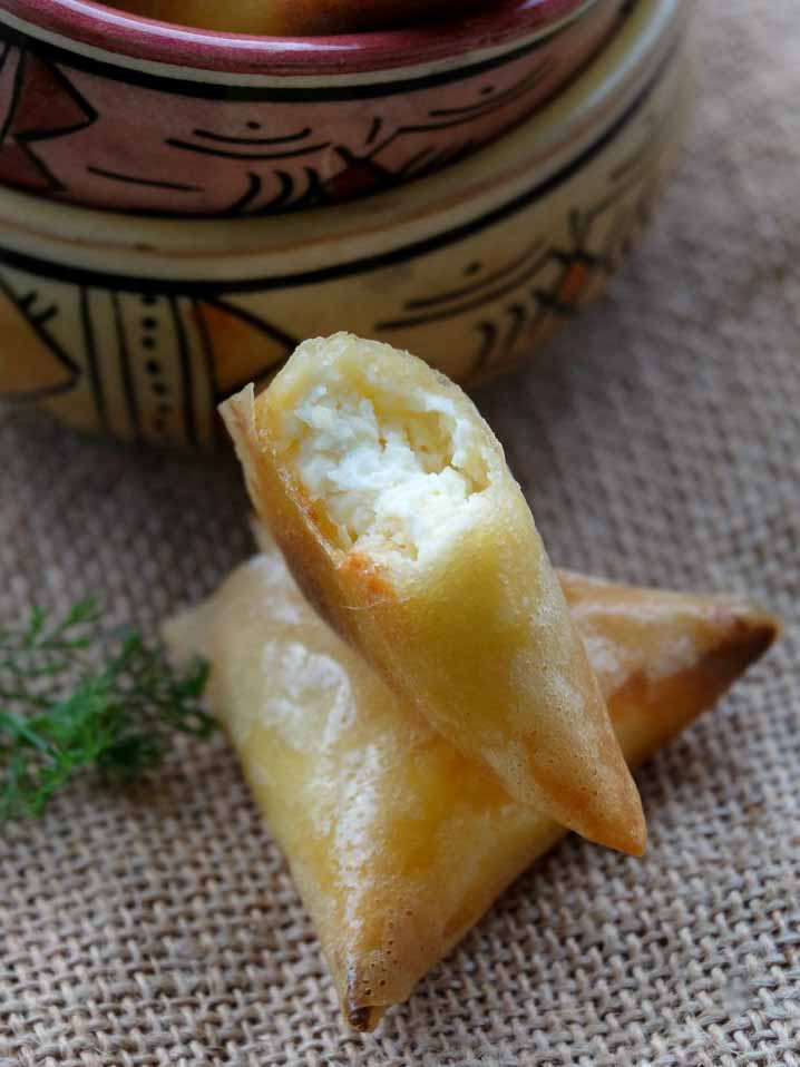 Briouates au fromage Kiri et à l’ail