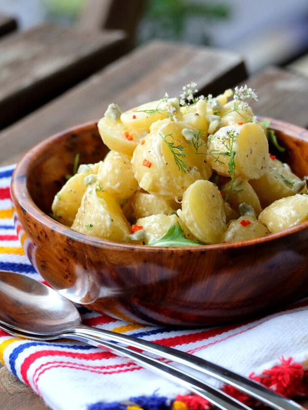 Salade de pommes de terre au citron confit