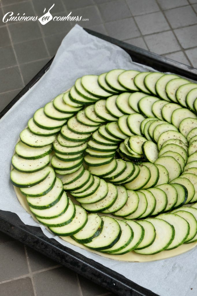 Tarte green en preparation