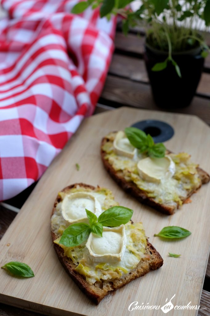 Tartines-aux-poireaux-682x1024 - Tartines aux poireaux et au fromage de chèvre