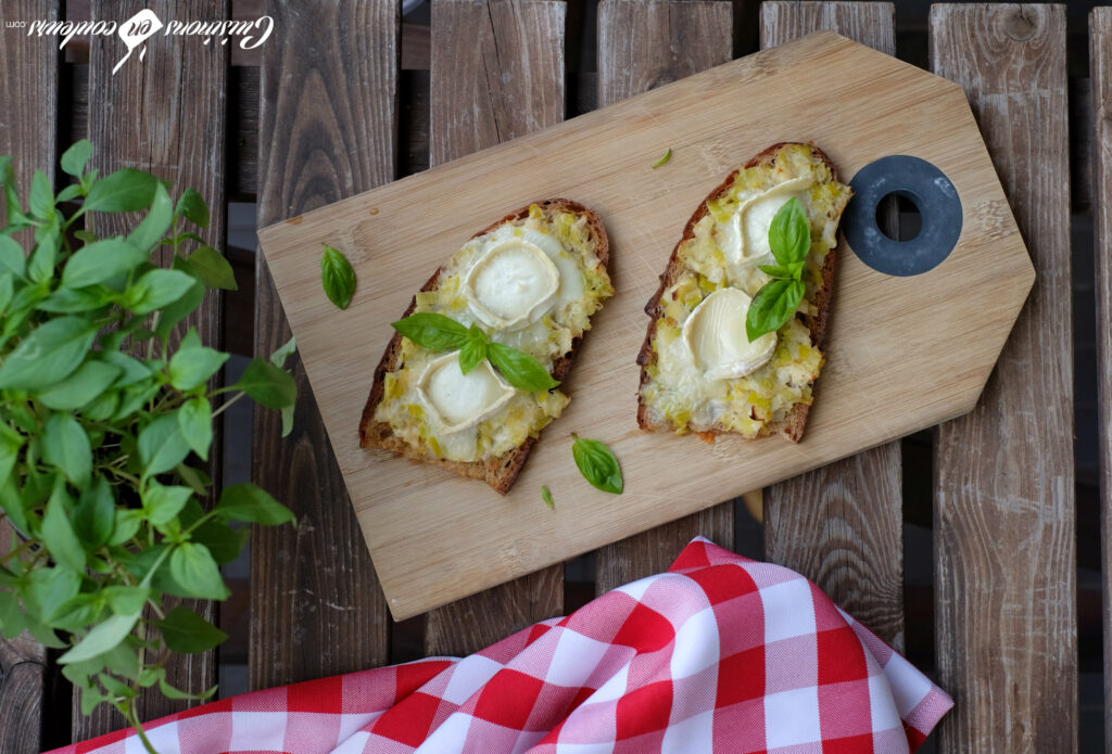 Tartines-chevre-1024x695 - Tartines aux poireaux et au fromage de chèvre