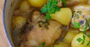 Tajine de poulet express aux pommes de terre