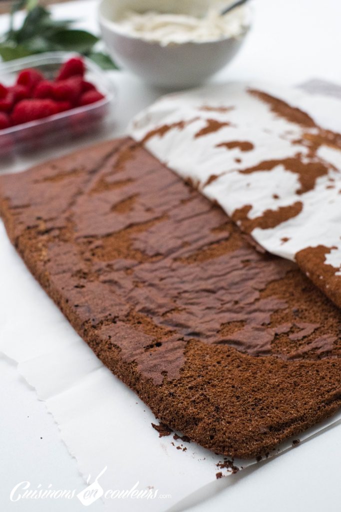 buche-au-chocolat-5-683x1024 - Bûche au chocolat et aux framboises