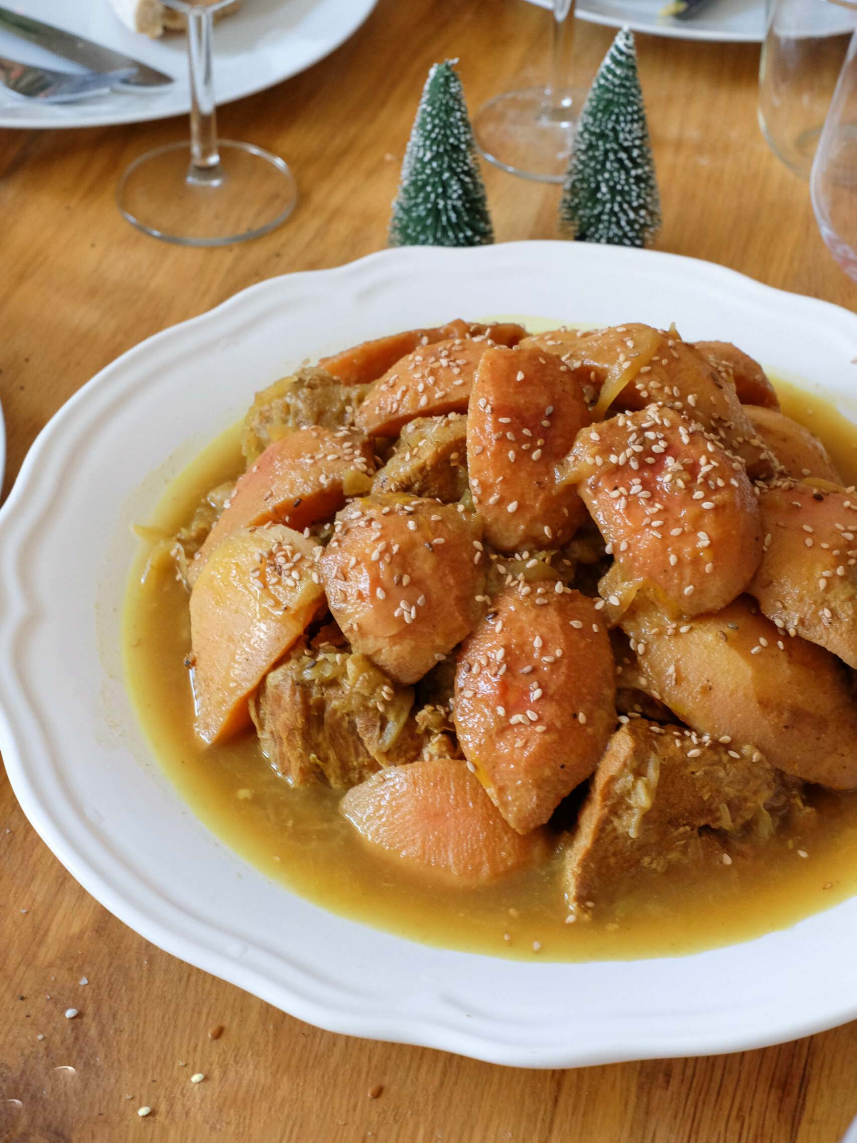 Tajine de veau aux coings express
