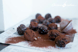 Truffes aux pruneaux séchés