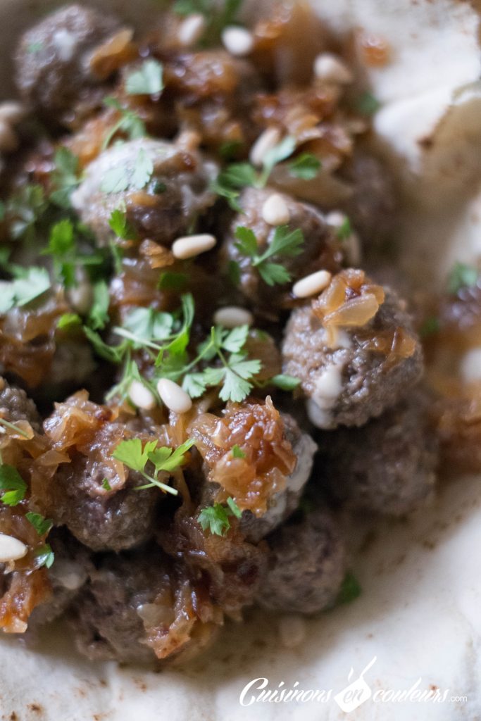 boulettes de viande hachée à la libanaise