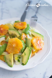 Salade de fenouil cru, avocat et orange