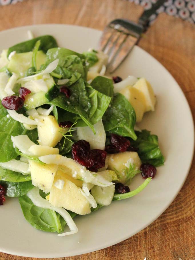 Salade de fenouil cru, avocat et orange