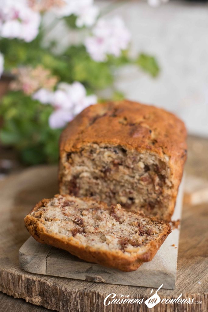 Banana-Bread-5-683x1024 - Banana bread aux éclats de chocolat