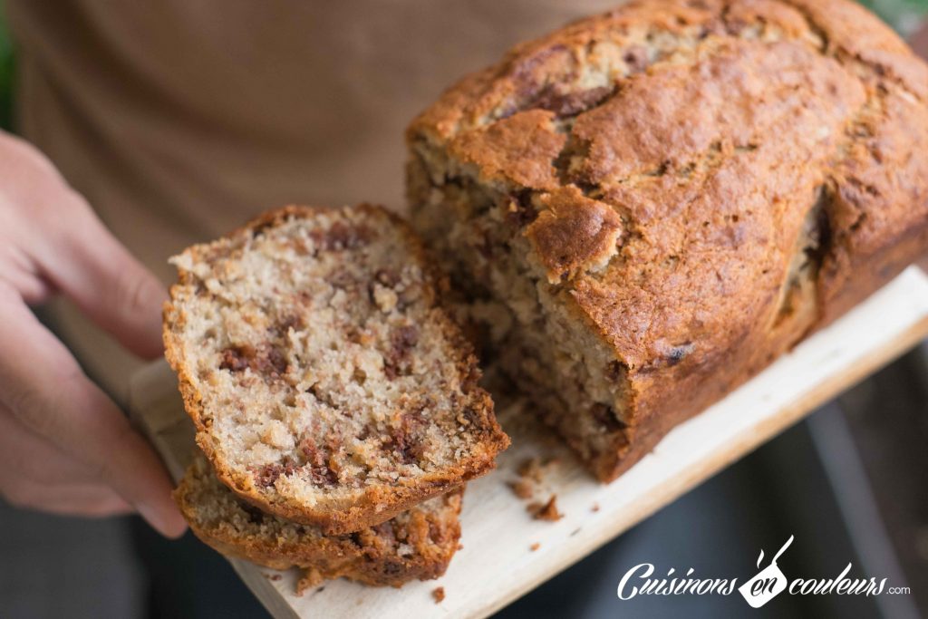 Banana-Bread-7-1024x683 - Banana bread aux éclats de chocolat