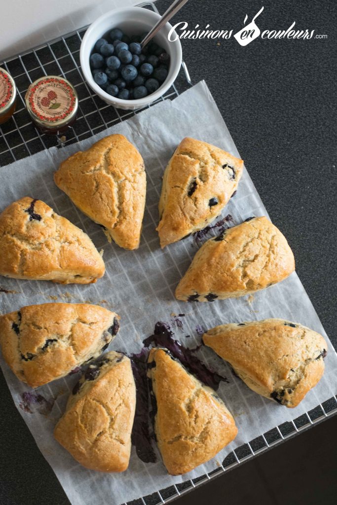 Scones-aux-myrtilles-16-683x1024 - Scones aux myrtilles, allégés en matières grasses