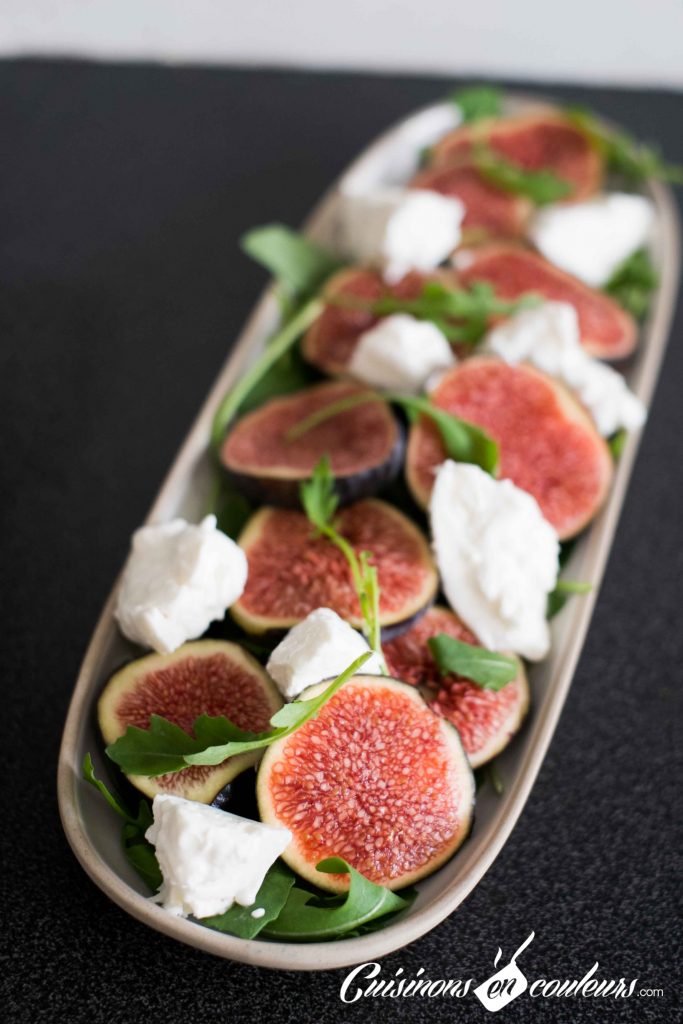 Salade-figues-et-burrata-2-683x1024 - Salade de figues, burrata et roquette