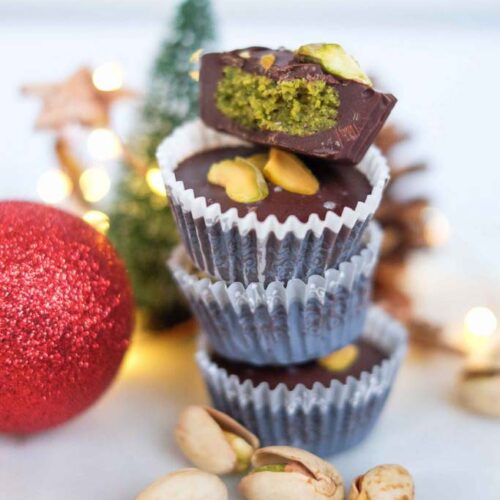 Bouch&eacute;es au chocolat &agrave; la pistache