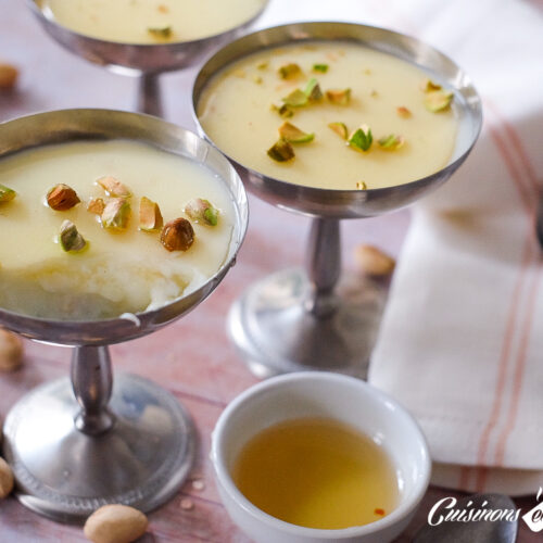 Mhalabia, la panna cotta orientale