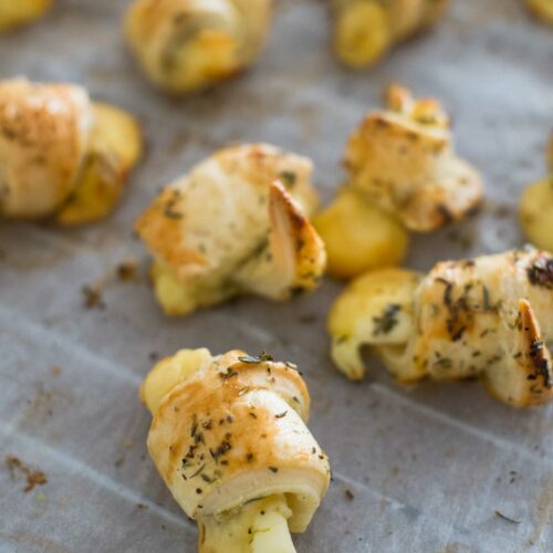 Mini croissants aux fromages