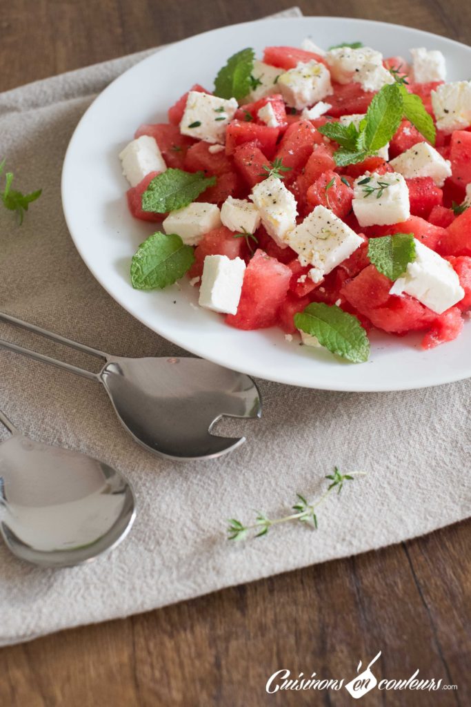 Salade-pasteque-5-683x1024 - Salade de pastèque à la feta