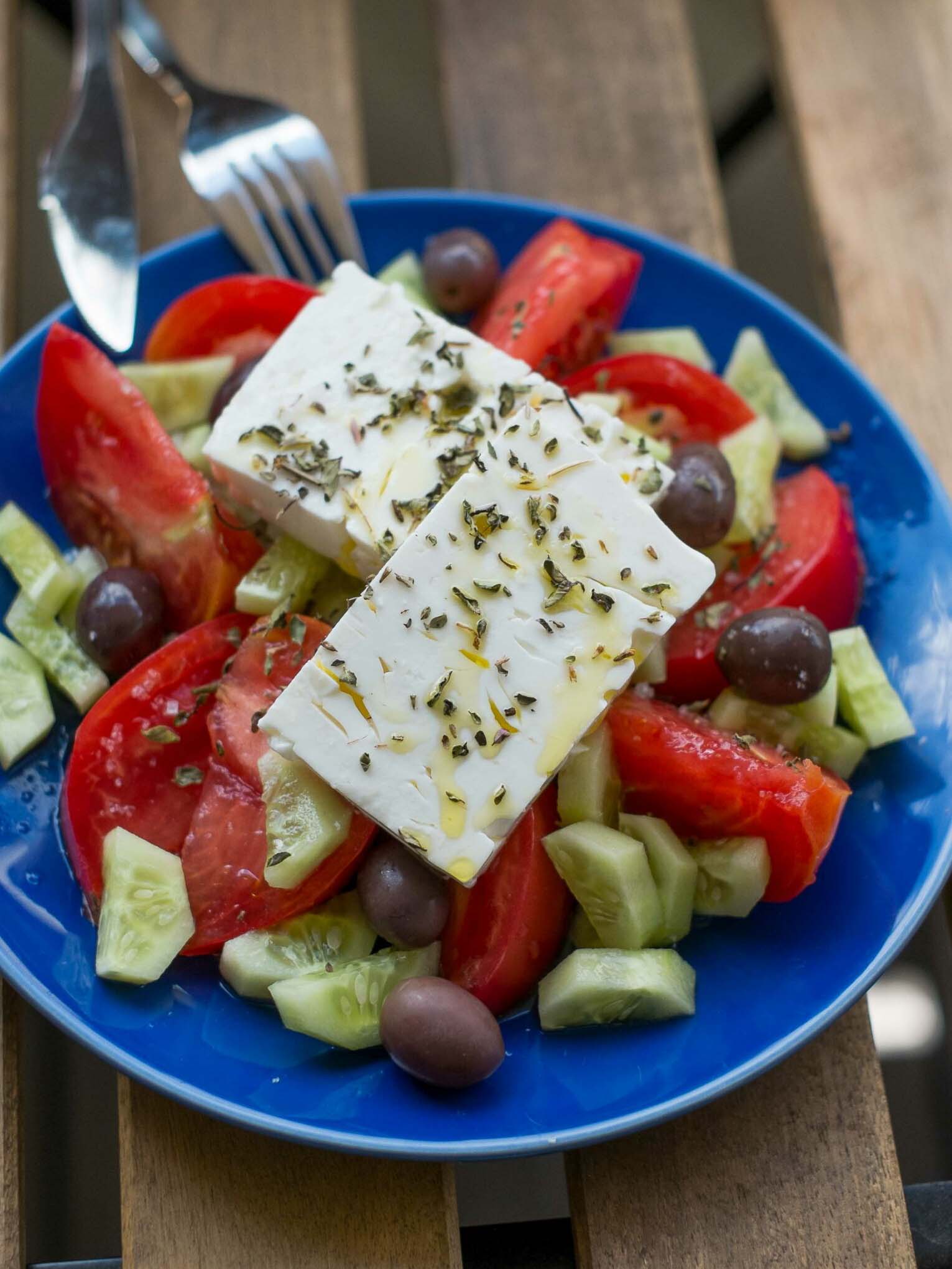 Salade grecque à la feta