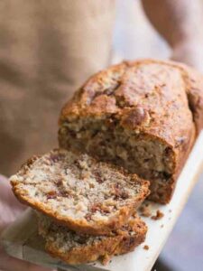 Banana bread aux éclats de chocolat