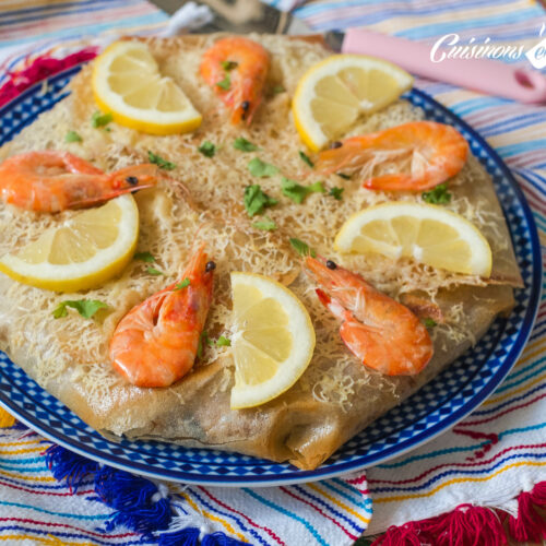 Pastilla au poisson et aux fruits de mer