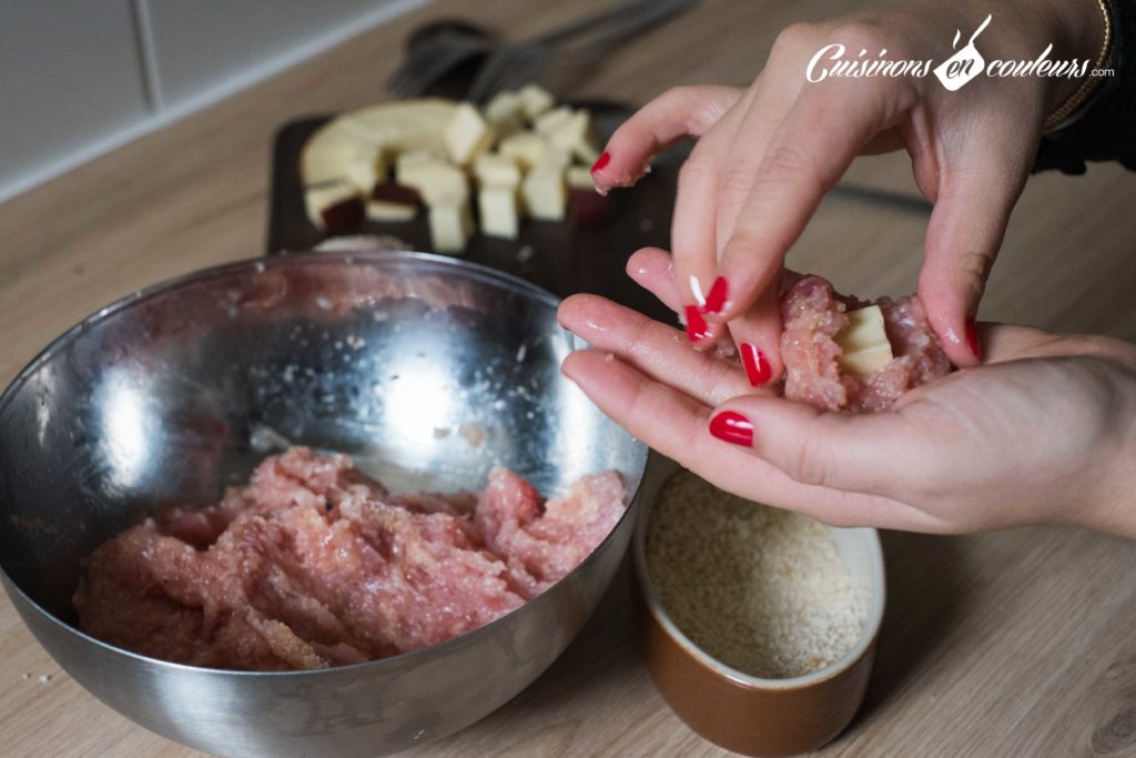 Boulettes-de-dinde-panees-3-1024x683 - Boulettes de dinde panées avec un coeur coulant au fromage fumé